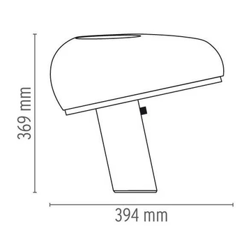 FLOS - SNOOPY ORANGE - LED marble and metal table lamp by In Stock - view 3